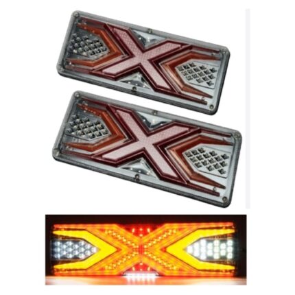 Set complet 2 lămpi LED spate universale cu cabluri și accesorii