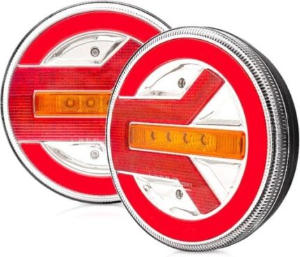 Set 2 stopuri LED spate universale Ø140mm pentru remorcă și camion