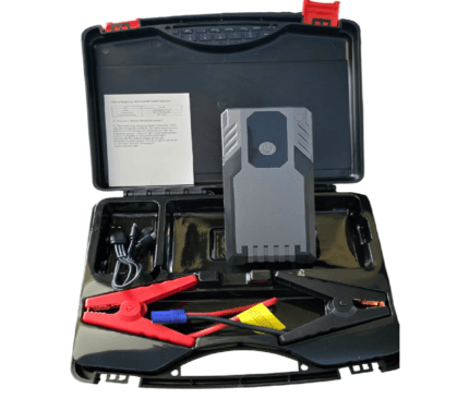 Jump starter auto K53 cu cutie de transport si accesorii incluse