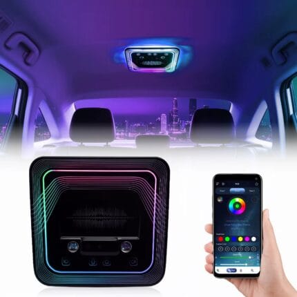 Plafonieră LED ambient auto montată în interiorul mașinii